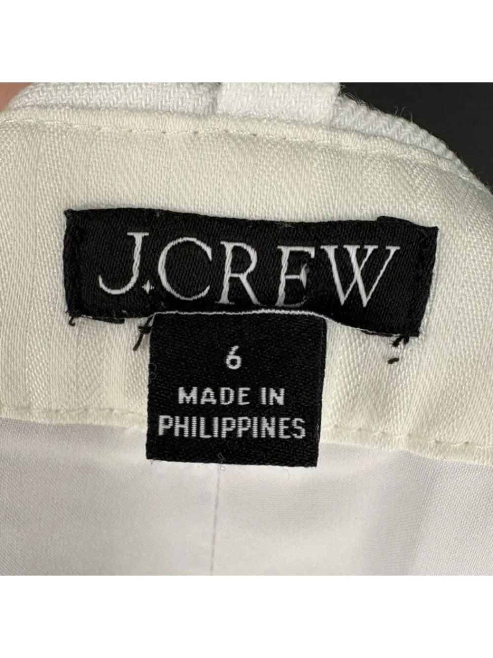 J.Crew Kaya Pants in Stretch Linen Blend Womens 6 White Cropped Kick Flare CI425